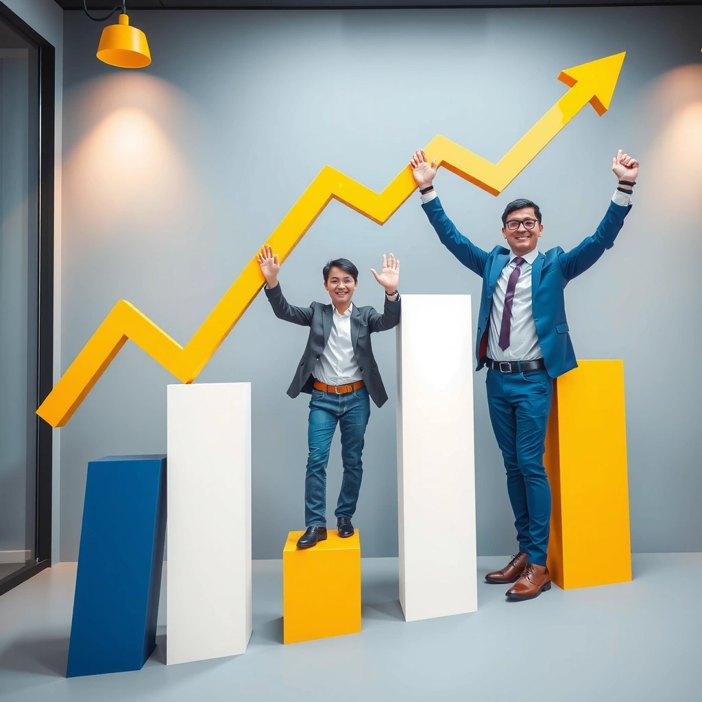 Business growth illustration