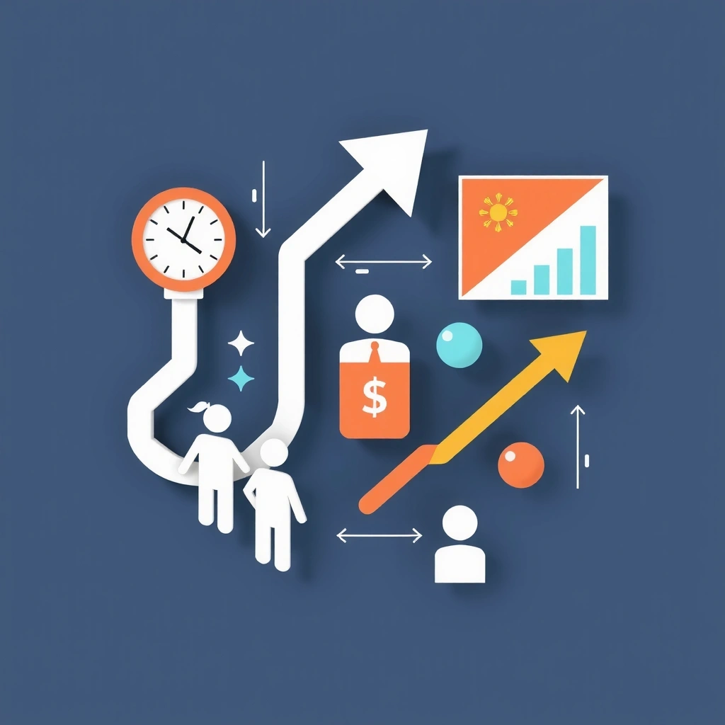 Mission and vision illustration