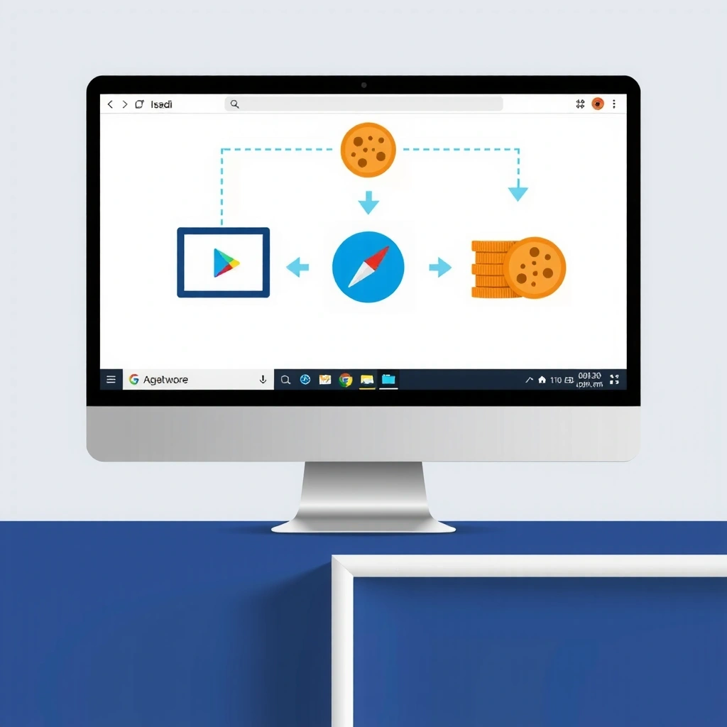 Cookie technology illustration